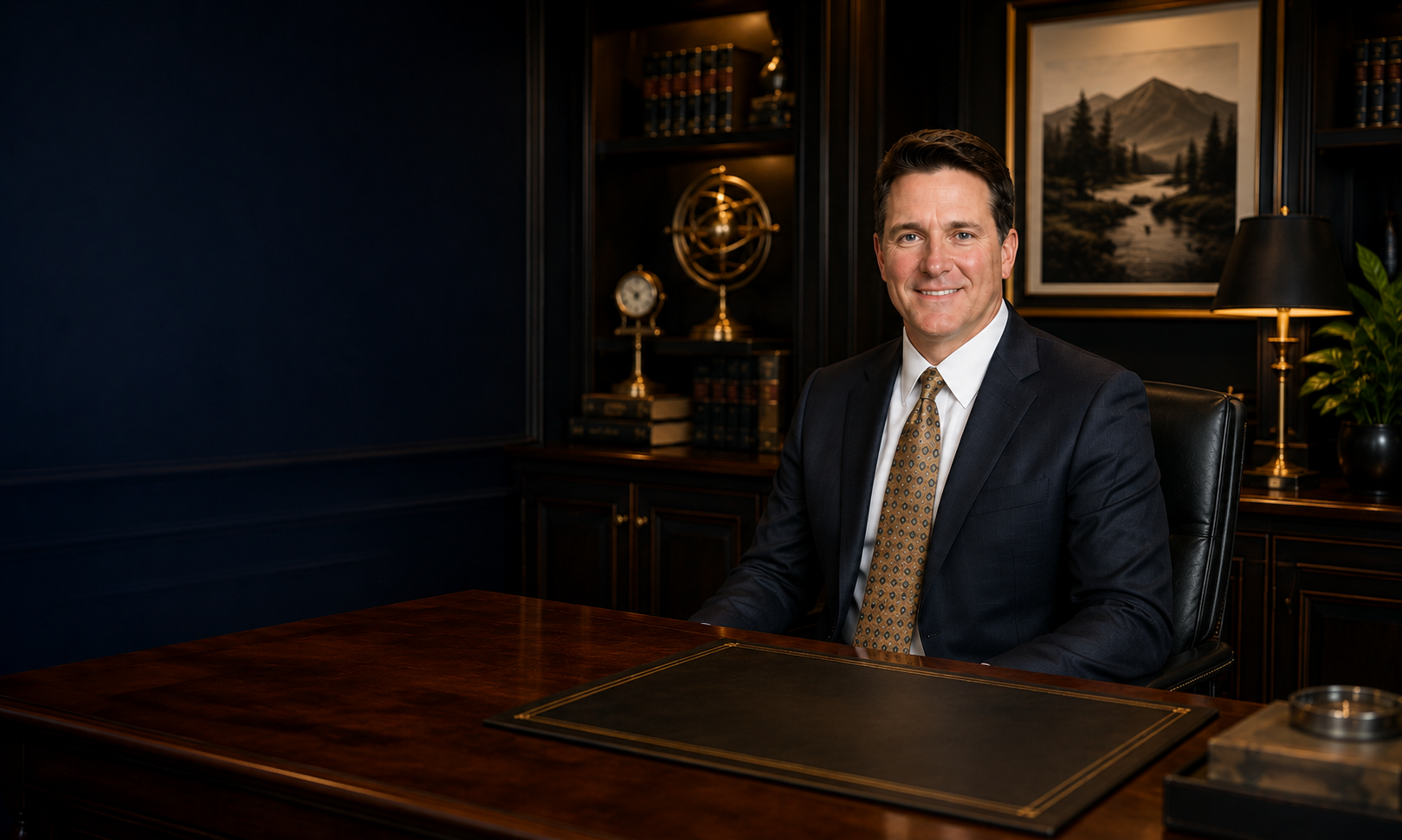 Adam Van Dyke, CRPC&reg;, at his desk in the Franklin, Tennessee office